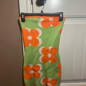 Princess Polly Green and Orange Floral Mini Dress